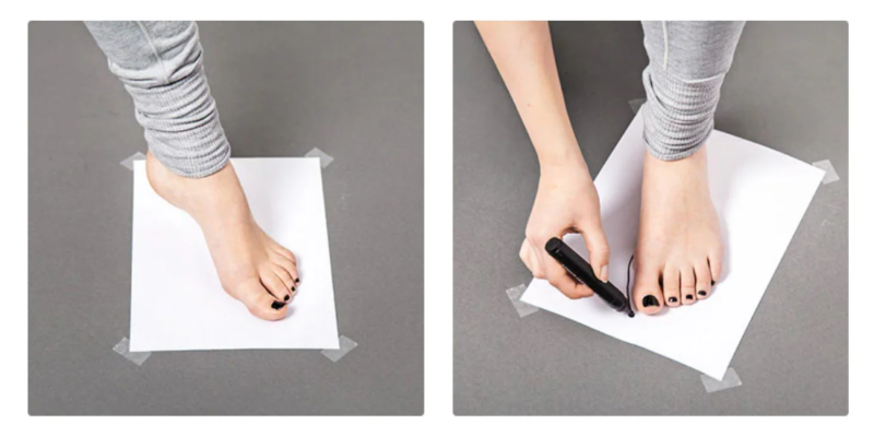 kaip išmatuoti pėdos dydį