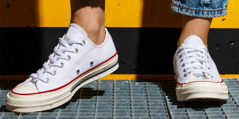 Balti Converse žemo profilio inkariukai