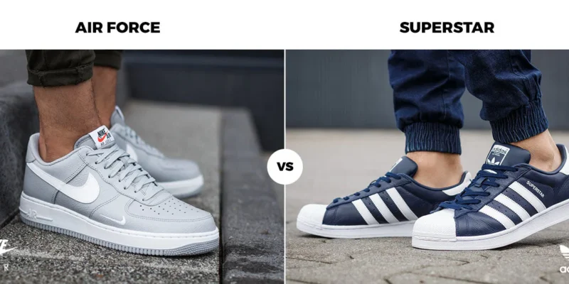 Nike Air Force vs adidas Superstar