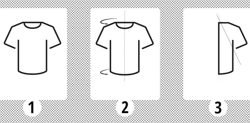 Kaip lankstyti marškinėlius?