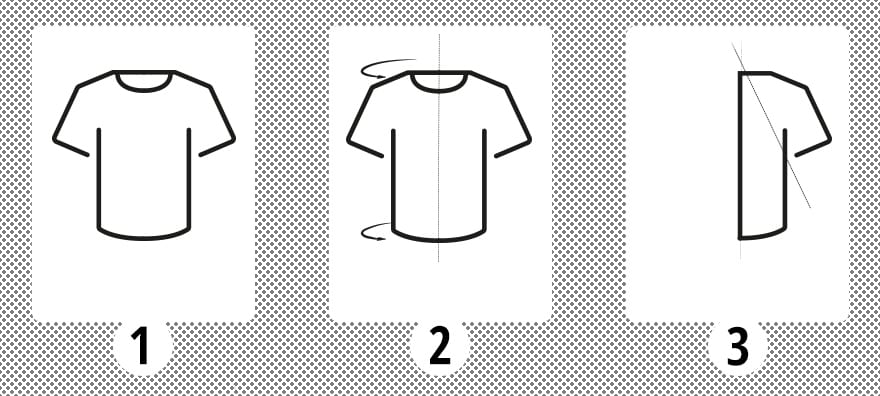 Kaip lankstyti marškinėlius?