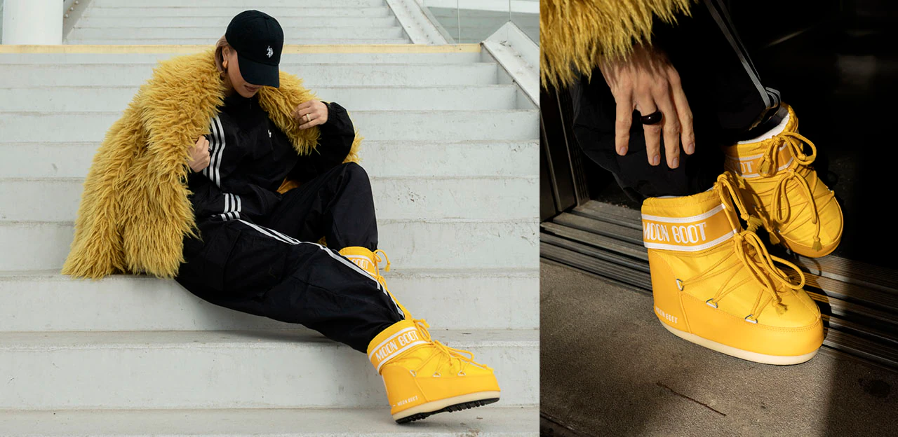 Mėnulio batai arba deriniai su Moon Boots